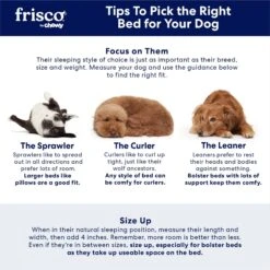 Frisco Pillow Dog Bed W/ Removeable Cover 10 Frisco Pillow Dog Bed W/ Removeable Cover -Meowverse Store 113294 PT7. AC SS1800 V1668199311