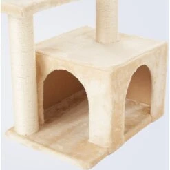 Frisco 28-in Faux Fur Cat Tree & Condo -Meowverse Store 128073 PT4. AC SS1800 V1584452713