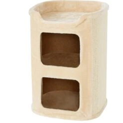 Frisco 24-in 2-Story Faux Fur Cat Condo -Meowverse Store 128083 PT5. AC SS1800 V1584453167