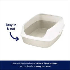 Frisco Open Top Cat Litter Box With Rim, Large -Meowverse Store 141378 PT2. AC SS1800 V1675279932