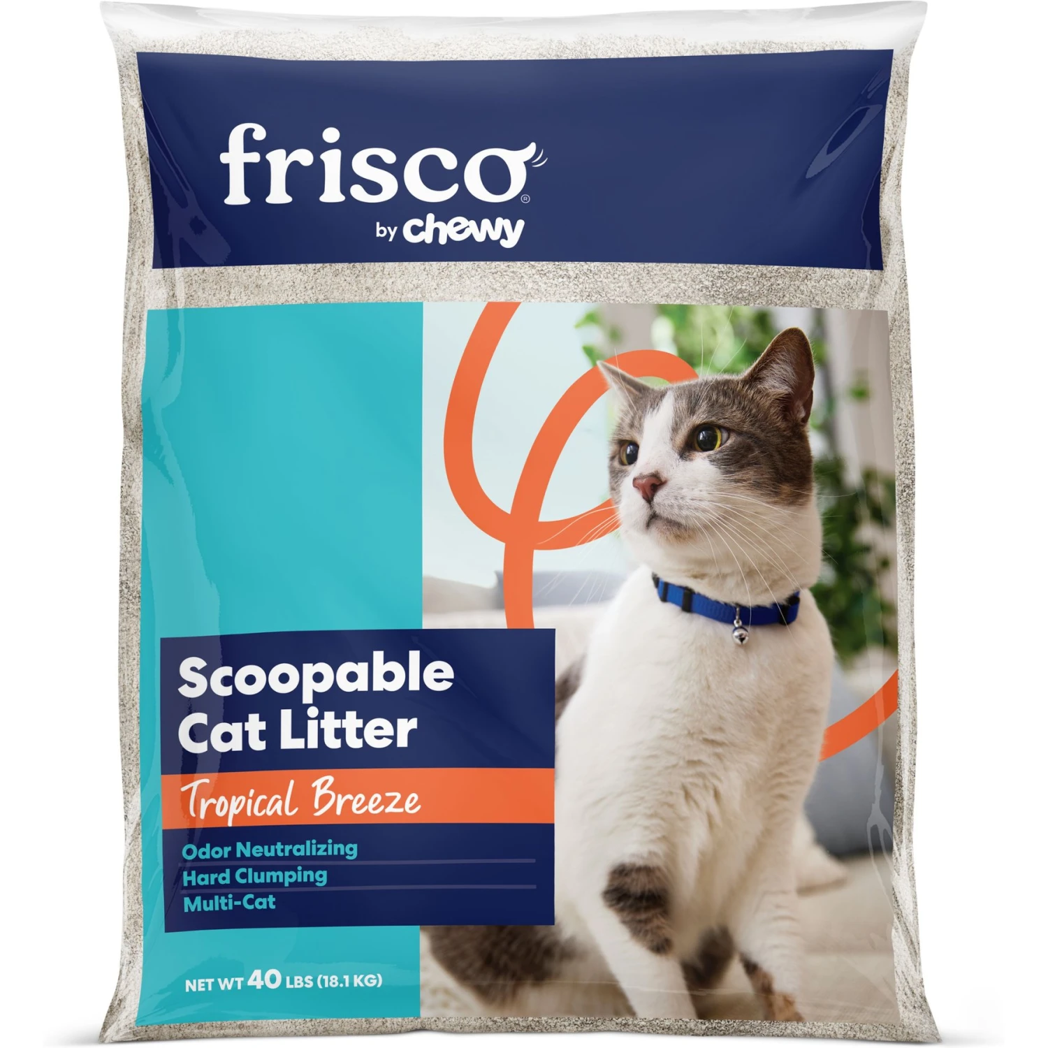 Frisco Tropical Breeze Scented Clumping Clay Cat Litter, 40-lb Bag 1 Frisco Tropical Breeze Scented Clumping Clay Cat Litter, 40-lb Bag