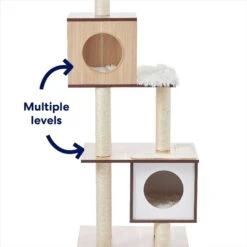 Frisco 62-in Modern Cat Tree & Condo -Meowverse Store 177901 PT3. AC SS1800 V1667228724