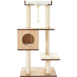 Frisco 47.5-in Modern Cat Tree & Condo -Meowverse Store 177904 PT3. AC SS1800 V1584452582