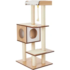 Frisco 47.5-in Modern Cat Tree & Condo -Meowverse Store 177904 PT5. AC SS1800 V1584453379