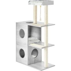 Frisco 52-in Modern Cat Tree & Condo -Meowverse Store 177911 PT6. AC SS1800 V1584453526