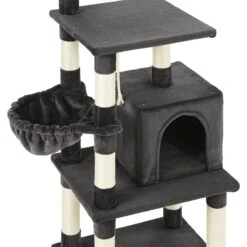 Frisco 59-in Faux Fur Cat Tree & Condo -Meowverse Store 180387 PT4. AC SS1800 V1584453197