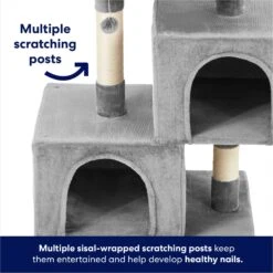 Frisco 33-in Faux Fur Cat Tree & Condo -Meowverse Store 180389 PT2. AC SS1800 V1667227240