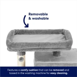 Frisco 33-in Faux Fur Cat Tree & Condo -Meowverse Store 180389 PT3. AC SS1800 V1667227151