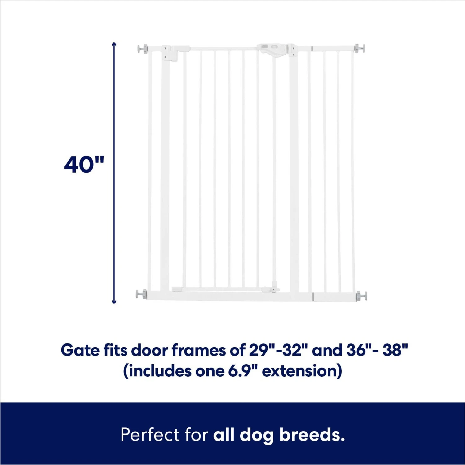 Frisco Steel Extra Tall Auto-Close Dog Gate 2 Frisco Steel Extra Tall Auto-Close Dog Gate - Image 2