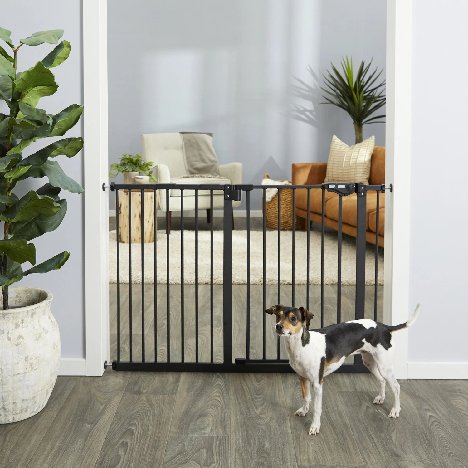 Frisco Steel Extra Wide Auto-Close Dog Gate 1 Frisco Steel Extra Wide Auto-Close Dog Gate