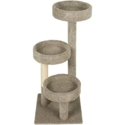 Frisco 50-in Real Carpet Wooden Cat Tree -Meowverse Store 208930 PT3. AC SS1800 V1589221426