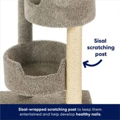 Frisco 65-in Real Carpet Wooden Cat Tree -Meowverse Store 208934 PT3. AC SS1800 V1667227201