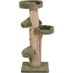 Frisco 49-in Tree-Shaped Real Carpet Wooden Cat Tree -Meowverse Store 208944 PT2. AC SS1800 V1647632784