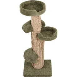 Frisco 49-in Tree-Shaped Real Carpet Wooden Cat Tree -Meowverse Store 208944 PT3. AC SS1800 V1647632803