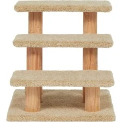 Frisco 20-in 3-Step Real Carpet Wooden Cat Steps -Meowverse Store 208966 PT3. AC SS1800 V1589221686