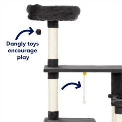 Frisco 66-in Cat Tree With Bed, Condo, Lounge Basket & Top Perch -Meowverse Store 214381 PT3. AC SS1800 V1667228511