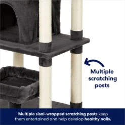 Frisco 66-in Cat Tree With Bed, Condo, Lounge Basket & Top Perch -Meowverse Store 214381 PT4. AC SS1800 V1667229235