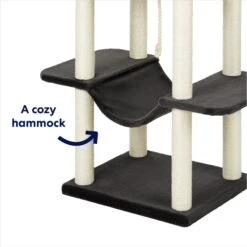 Frisco 73-in Cat Tree With Hammock, Condo, Lounge Basket, Top Perch & Bed -Meowverse Store 214384 PT2. AC SS1800 V1667228792