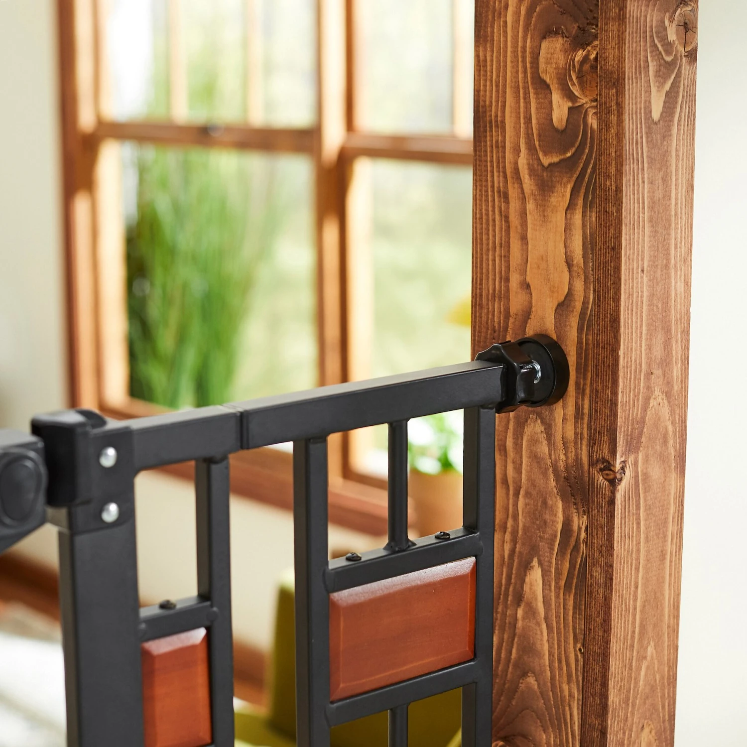 Frisco Wood Accents Extra Tall Auto-close Dog Gate 4 Frisco Wood Accents Extra Tall Auto-close Dog Gate - Image 4