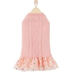 Frisco Cable Knit Dog & Cat Sweater Dress -Meowverse Store 223706 PT3. AC SS1800 V1599055627