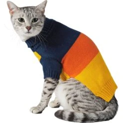 Frisco Colorblock Dog & Cat Turtleneck Sweater With Sleeves -Meowverse Store 223819 PT2. AC SS1800 V1599481036