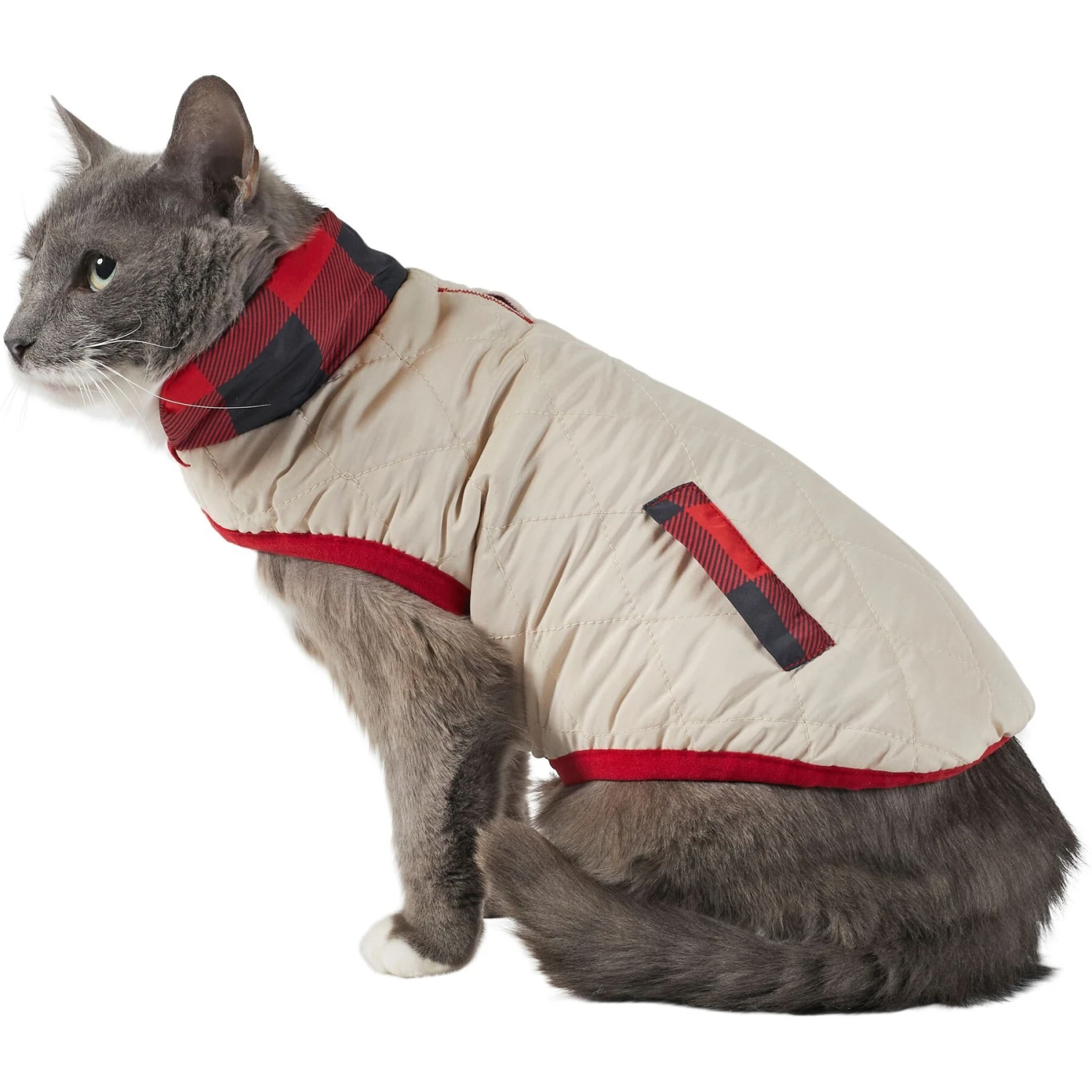 Frisco Quilted Water-Resistant Reversible Insulated Dog & Cat Jacket 1 Frisco Quilted Water-Resistant Reversible Insulated Dog & Cat Jacket