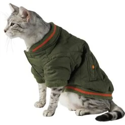 Frisco Mediumweight Insulated Quilted Bomber Dog & Cat Coat -Meowverse Store 223977 PT2. AC SS1800 V1608820392