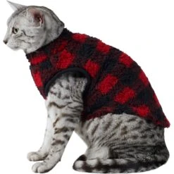Frisco Ultra Lightweight Plaid Dog & Cat Fleece Vest 9 Frisco Ultra Lightweight Plaid Dog & Cat Fleece Vest -Meowverse Store 224280 PT2. AC SS1800 V1599496583