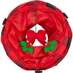 Frisco Holiday Buffalo Plaid Foldable Play Tunnel Cat Toy With Catnip 8 Frisco Holiday Buffalo Plaid Foldable Play Tunnel Cat Toy With Catnip -Meowverse Store 228549 PT3. AC SS1800 V1632773016