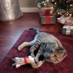 Frisco Holiday Reindeer Plush Kicker Cat Toy With Catnip -Meowverse Store 228553 PT2. AC SS1800 V1602172632