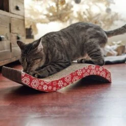 Frisco Holiday Wave Cat Scratcher Toy With Catnip -Meowverse Store 233287 PT2. AC SS1800 V1602172537