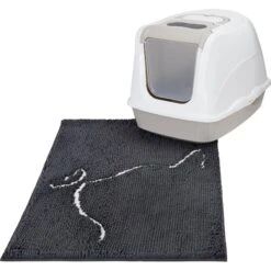 Frisco Microfiber Chenille Cat Silhouette Litter Mat 9 Frisco Microfiber Chenille Cat Silhouette Litter Mat -Meowverse Store 235902 PT3. AC SS1800 V1603342031