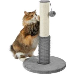 Frisco 21-in Sisal Cat Scratching Post With Toy & Groomer -Meowverse Store 236533 PT2. AC SS1800 V1615987395
