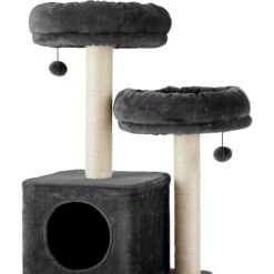 Frisco 55-in Faux Fur Cat Tree & Condo -Meowverse Store 236542 PT3. AC SS1800 V1615987317