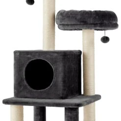 Frisco 55-in Faux Fur Cat Tree & Condo -Meowverse Store 236542 PT4. AC SS1800 V1615987677