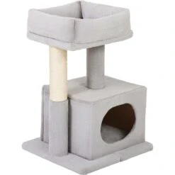 Frisco 24.8-in Faux Fur Cat Tree & Condo -Meowverse Store 236544 PT2. AC SS1800 V1637694132