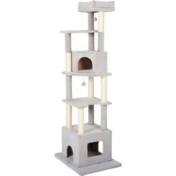 Frisco 80-in Faux Fur Cat Tree & Condo -Meowverse Store 236556 PT2. AC SS1800 V1637694996