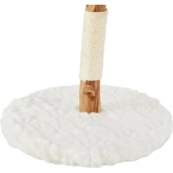 Frisco Natural Wood Modern Cat Tree With Toy, Ivory, Small -Meowverse Store 236559 PT5. AC SS1800 V1615988836