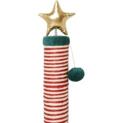 Frisco Holiday 29.5-in Candy Cane Sisal Cat Scratching Post With Toy -Meowverse Store 236565 PT4. AC SS1800 V1601331360