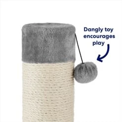 Frisco 35-in Heavy Duty Sisal Cat Scratching Post With Toy -Meowverse Store 238150 PT3. AC SS1800 V1667227022