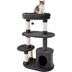 Frisco 48.25-in Heavy Duty Faux Fur Cat Tree & Condo 8 Frisco 48.25-in Heavy Duty Faux Fur Cat Tree & Condo -Meowverse Store 238154 PT2. AC SS1800 V1616075075