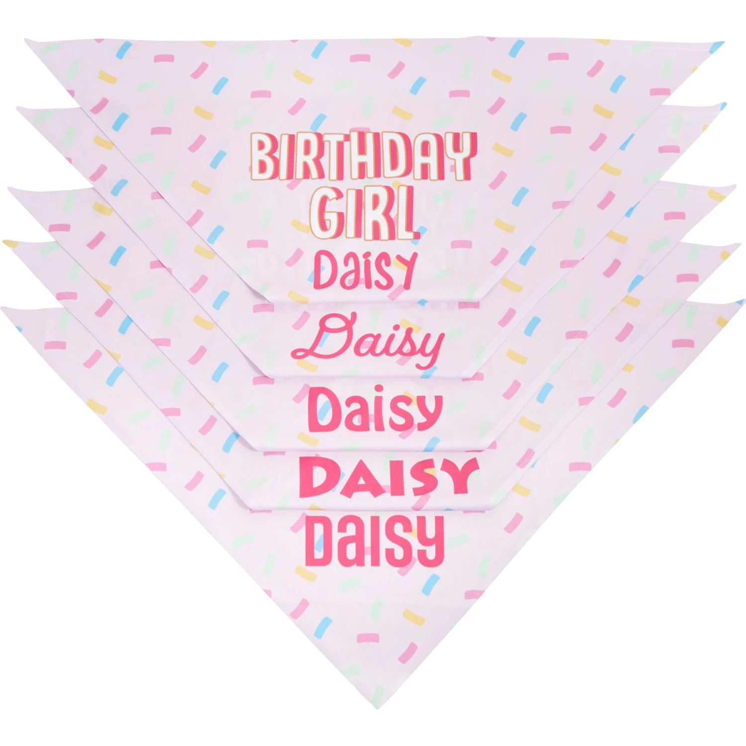 Frisco Birthday Girl Personalized Dog & Cat Bandana 5 Frisco Birthday Girl Personalized Dog & Cat Bandana - Image 5
