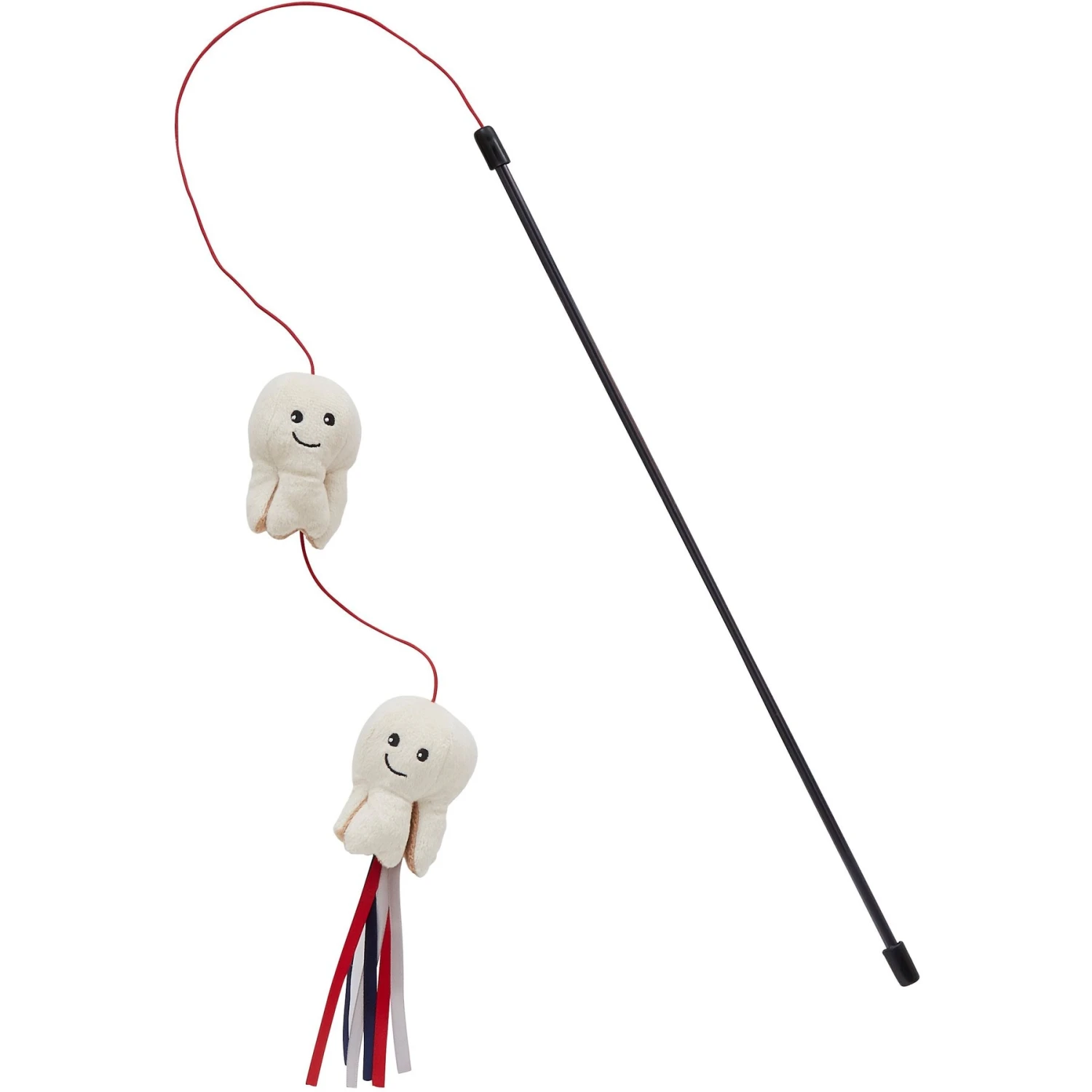 Frisco Zoomies & Chill Popcorn Teaser Wand Cat Toy With Catnip 1 Frisco Zoomies & Chill Popcorn Teaser Wand Cat Toy With Catnip