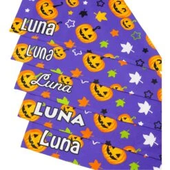 Frisco Halloween Pumpkins Personalized Dog & Cat Bandana -Meowverse Store 242815 PT4. AC SS1800 V1618511516