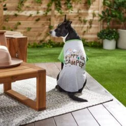 Frisco Happy Lil' Camper Dog & Cat T-Shirt 12 Frisco Happy Lil' Camper Dog & Cat T-Shirt -Meowverse Store 248789 PT7. AC SS1800 V1613670226