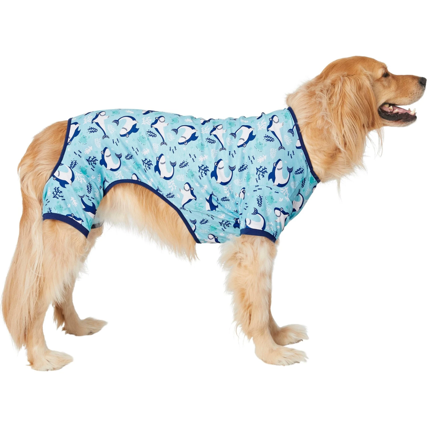 Frisco Happy Shark Dog & Cat Jersey PJs 1 Frisco Happy Shark Dog & Cat Jersey PJs