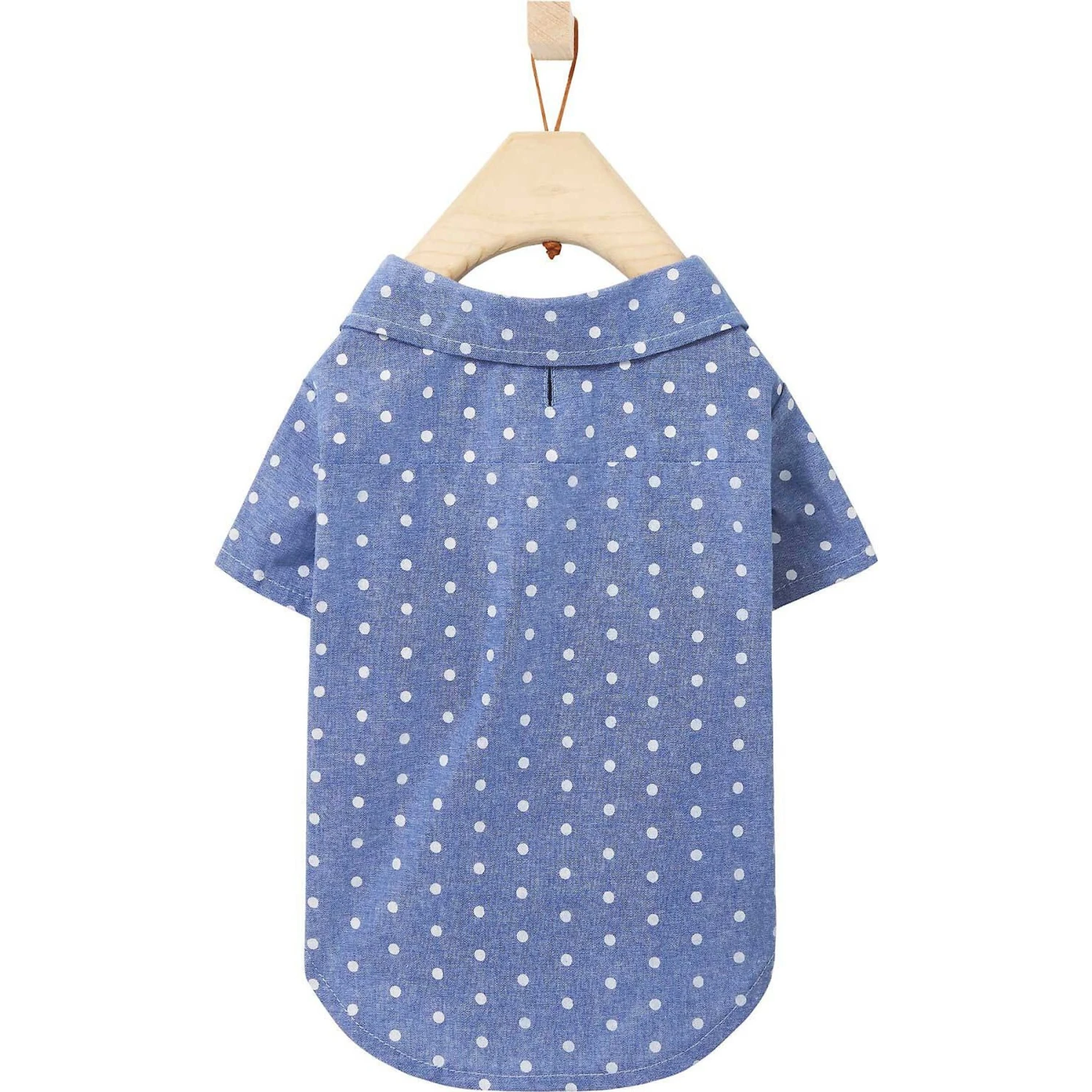 Frisco Polka Dot Chambray Dog & Cat Button Up Shirt 5 Frisco Polka Dot Chambray Dog & Cat Button Up Shirt - Image 5