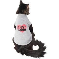 Frisco I Love Daddy Dog & Cat T-Shirt, Gray 9 Frisco I Love Daddy Dog & Cat T-Shirt, Gray -Meowverse Store 249263 PT2. AC SS1800 V1624616254