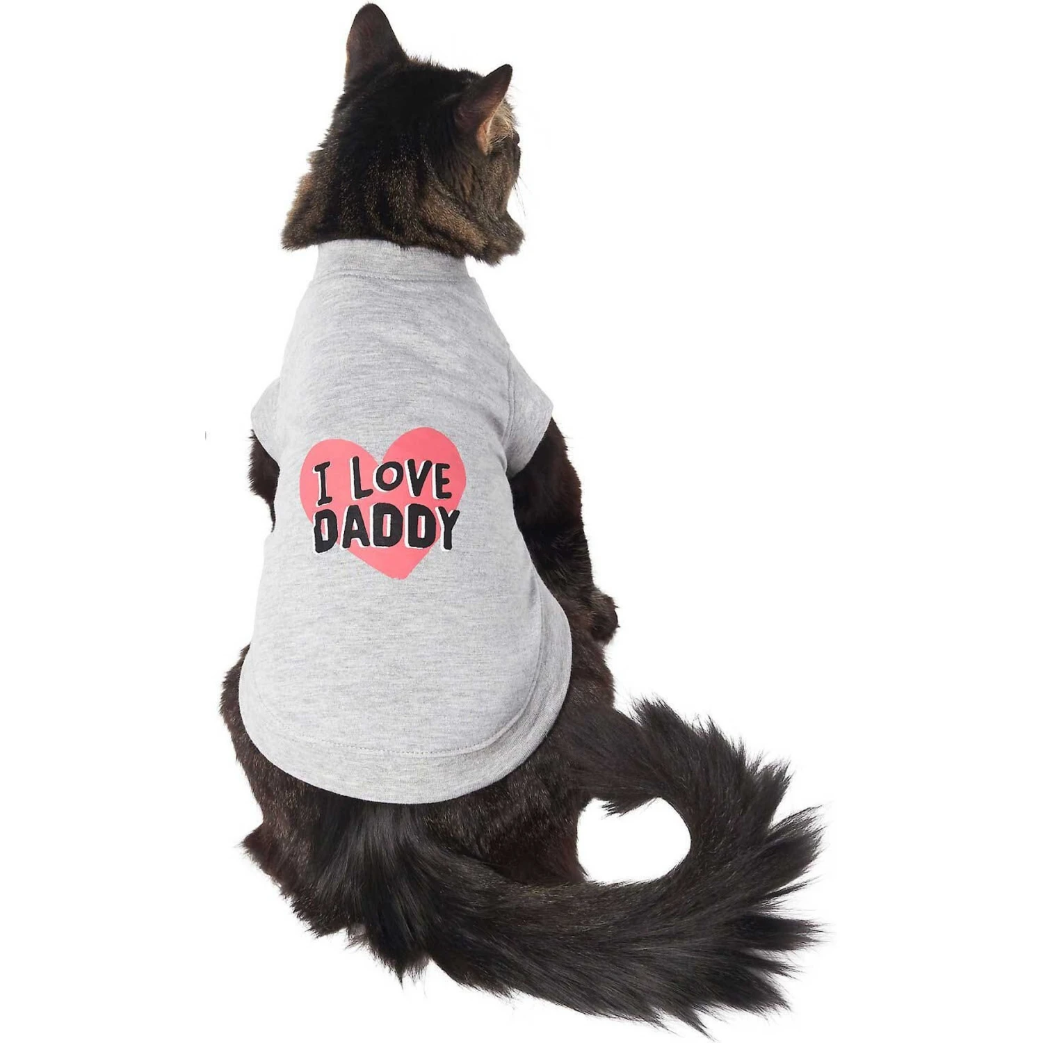 Frisco I Love Daddy Dog & Cat T-Shirt, Gray 3 Frisco I Love Daddy Dog & Cat T-Shirt, Gray - Image 3