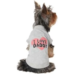 Frisco I Love Daddy Dog & Cat T-Shirt, Gray 10 Frisco I Love Daddy Dog & Cat T-Shirt, Gray -Meowverse Store 249263 PT3. AC SS1800 V1624618359